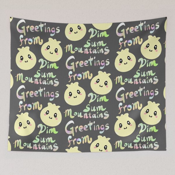 Item preview, Greetings from Dim Sum Mountains  designed and sold by BubbleFluffCo.