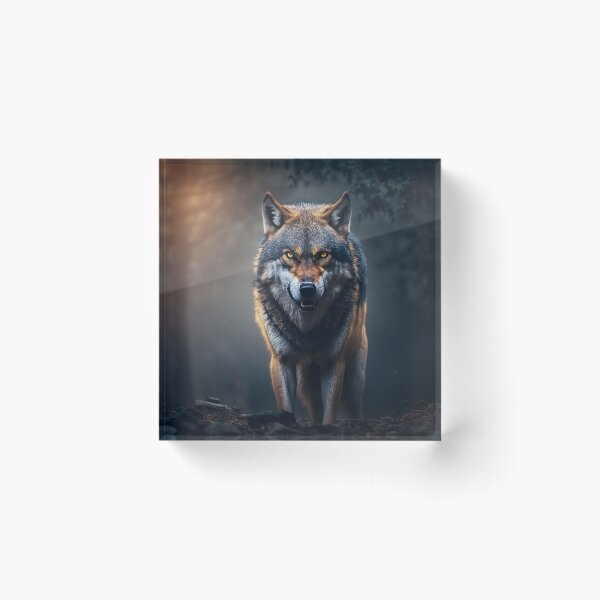 Item preview, Wolf Walking in the Forest .AI generated Illustration. designed and sold by svetlanna.