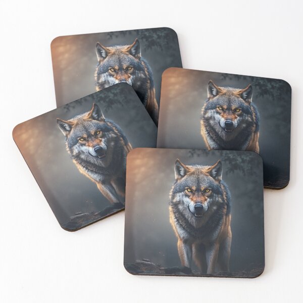 Item preview, Wolf Walking in the Forest .AI generated Illustration. designed and sold by svetlanna.