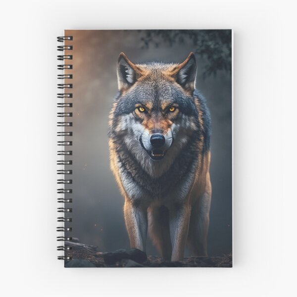 Item preview, Wolf Walking in the Forest .AI generated Illustration. designed and sold by svetlanna.