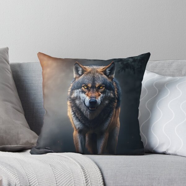 Item preview, Wolf Walking in the Forest .AI generated Illustration. designed and sold by svetlanna.