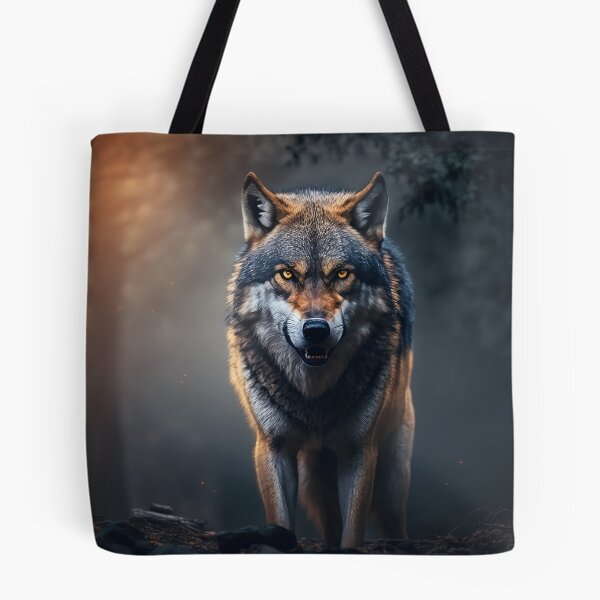 Item preview, Wolf Walking in the Forest .AI generated Illustration. designed and sold by svetlanna.