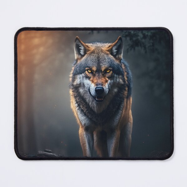 Item preview, Wolf Walking in the Forest .AI generated Illustration. designed and sold by svetlanna.