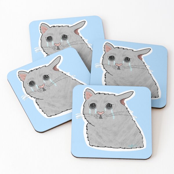 Item preview, Crying Cat (SFB) designed and sold by Art by Jessica Beroldi.
