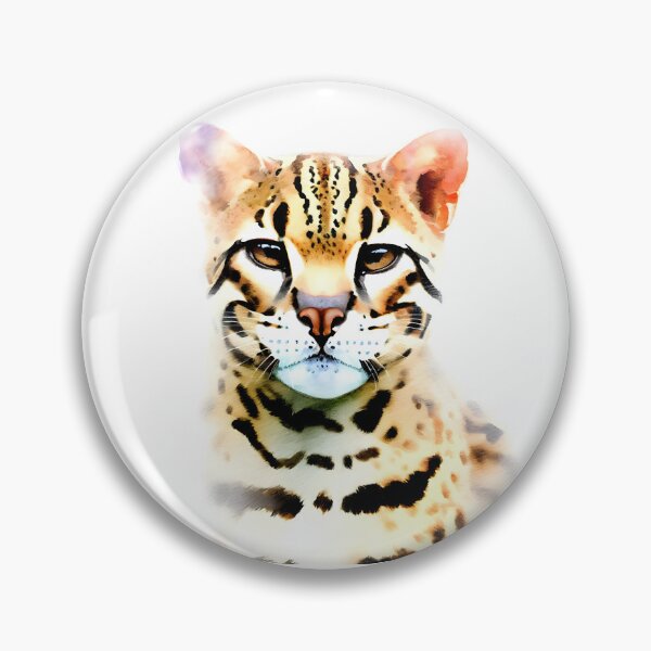 Item preview, Ocelot in Watercolor designed and sold by StyleSyndicatio.