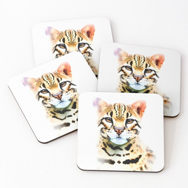 Item preview, Ocelot in Watercolor designed and sold by StyleSyndicatio.