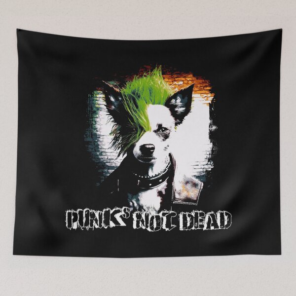 Item preview, PUNK DOG (1 -Cartoon) - PUNKS NOT DEAD designed and sold by atzek.