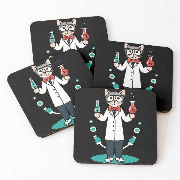 Item preview, catalyst cute chemistry cat pun designed and sold by Batiz.