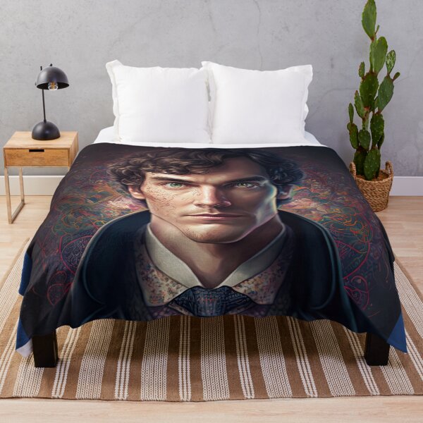 Item preview, Brilliant Deduction, Sherlock Holmes, Benedict Cumberbatch, Psychedelic Portrait designed and sold by Bleknervin.
