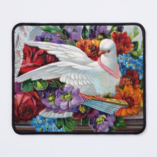 Item preview, White Dove with Flowers designed and sold by Frankie Cat Photography.