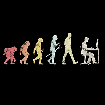 Artwork thumbnail, Funny Evolution Software Developer Computer Engineer Nerd by cimibaka25