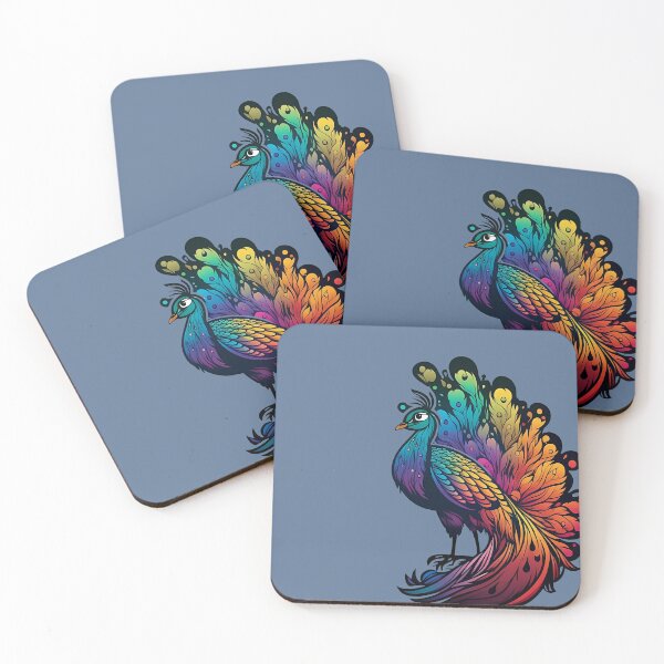 Item preview, Prismatic Plumage: A Rainbow Peacock's Vibrant Charm designed and sold by RandomForestBot.