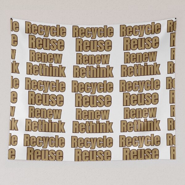 Item preview, Recycle Reuse Renew Rethink  designed and sold by Tienda-Vane.