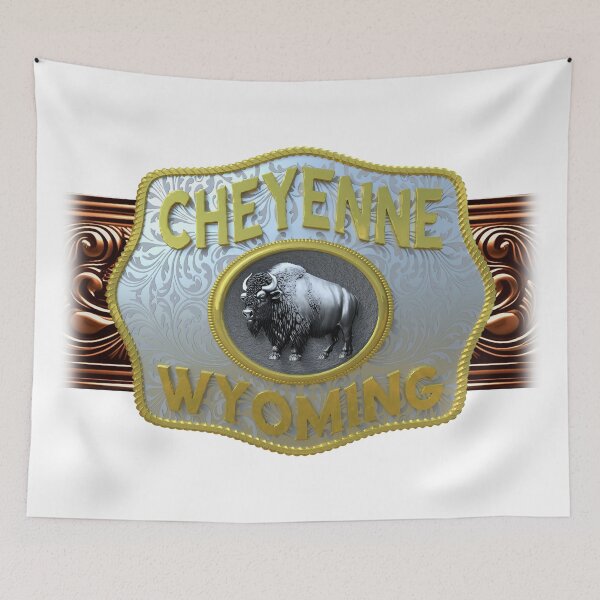 Artikelvorschau, Cheyenne, Wyoming Western/Cowboy-Gürtelschnalle entworfen und verkauft von DonDota.