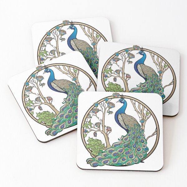 Item preview, Camouflaged Elegance: Peacock in a Bush Art Design designed and sold by RandomForestBot.