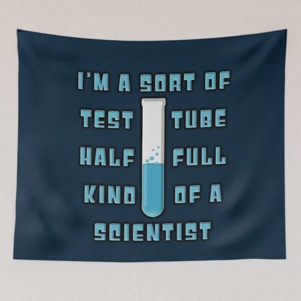 Item preview, Test Tube Half Full - Blue designed and sold by Fanarchist.