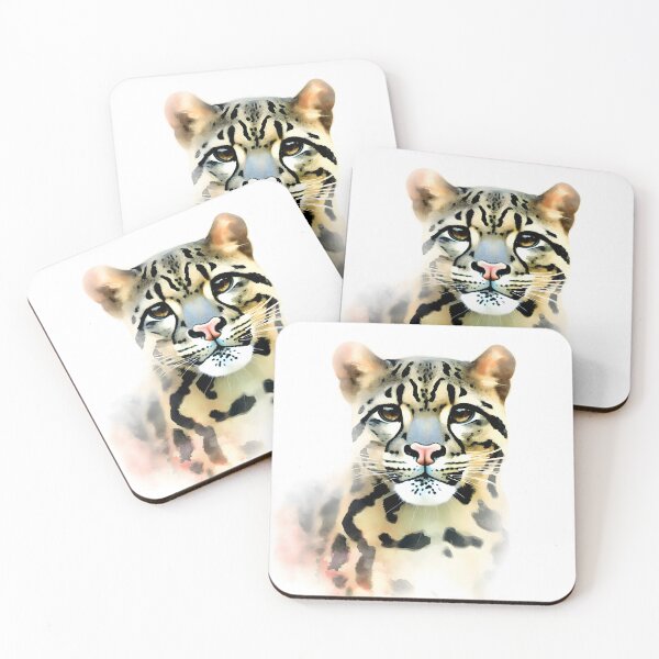 Item preview, Sundal Clouded Leopard in Watercolor designed and sold by StyleSyndicatio.