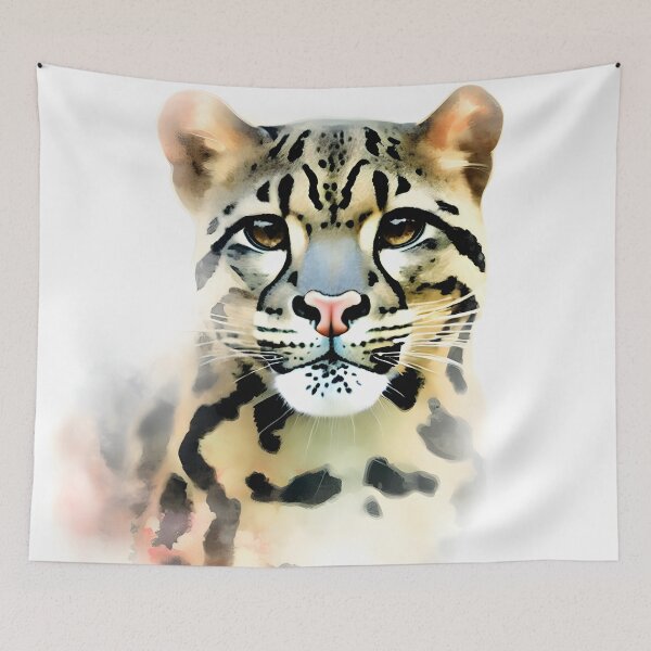 Item preview, Sundal Clouded Leopard in Watercolor designed and sold by StyleSyndicatio.