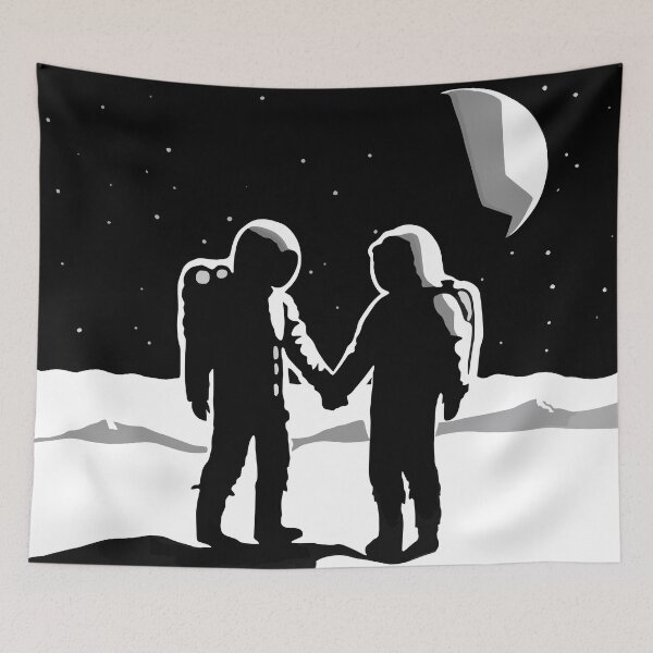 Item preview, Moonlit Explorers: Astronauts' Interstellar Adventure designed and sold by RandomForestBot.