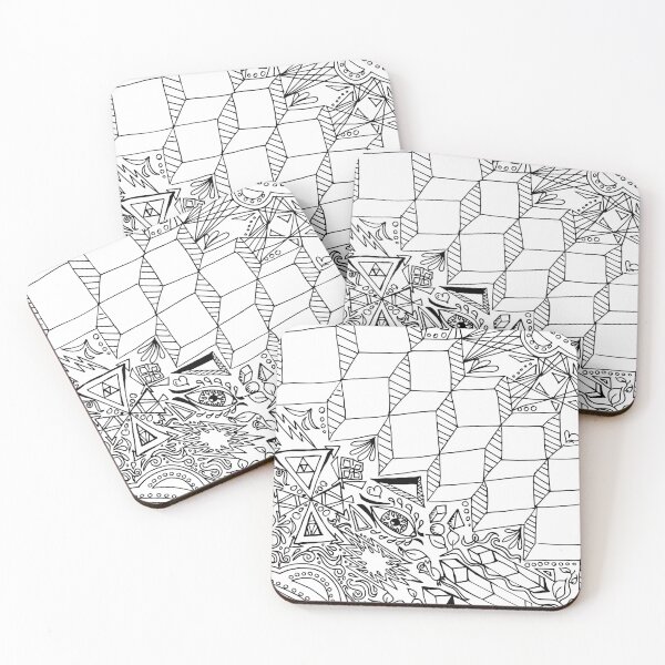 Item preview, Geometric line design hand drawn designed and sold by ladyberndt.