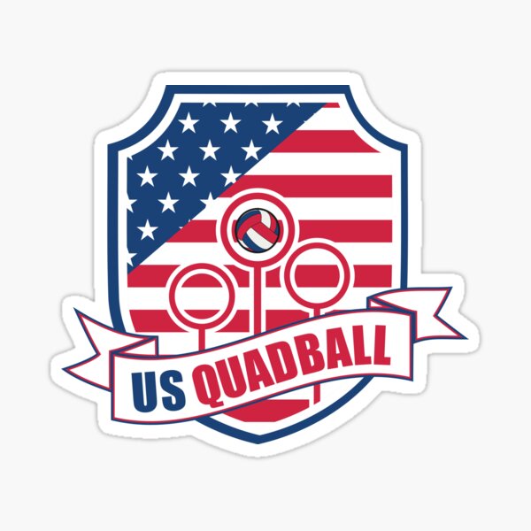 US Quadball Logo Sticker - t-shirt - Redbubble Sticker