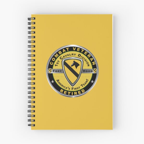 Item preview, 1st Cavalry Division Retired Veteran designed and sold by SoldierAlways.