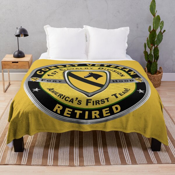 Item preview, 1st Cavalry Division Retired Veteran designed and sold by SoldierAlways.