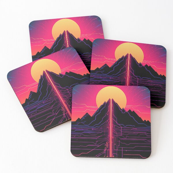 Item preview, Vaporwave Volcano designed and sold by Splargo Digital Prints.