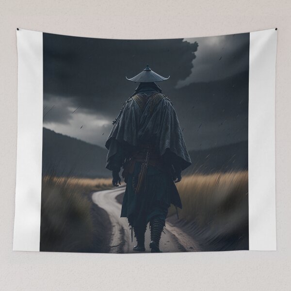 Item preview, Samurai walking country road designed and sold by Aleksandar Boric.