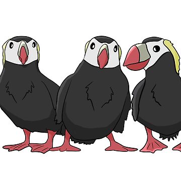 Artwork thumbnail, Puffin Parade by RhondaLuluArt