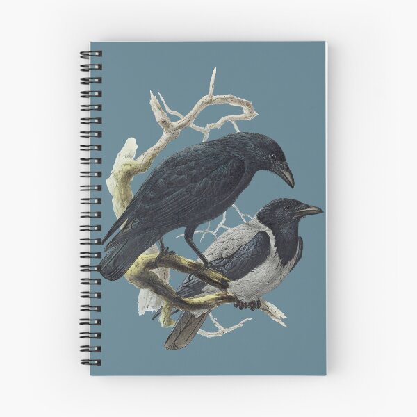 Item preview, Two crows in a tree: carrion crow and hooded crow.  designed and sold by Luggnagg.