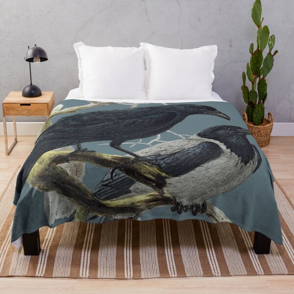 Item preview, Two crows in a tree: carrion crow and hooded crow.  designed and sold by Luggnagg.