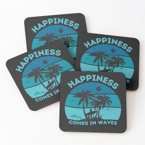 Item preview, Happiness Comes In Waves designed and sold by zenbition.