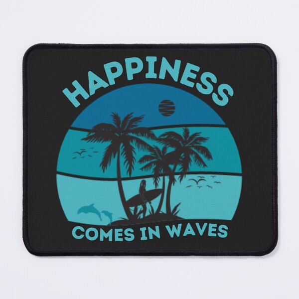 Item preview, Happiness Comes In Waves designed and sold by zenbition.