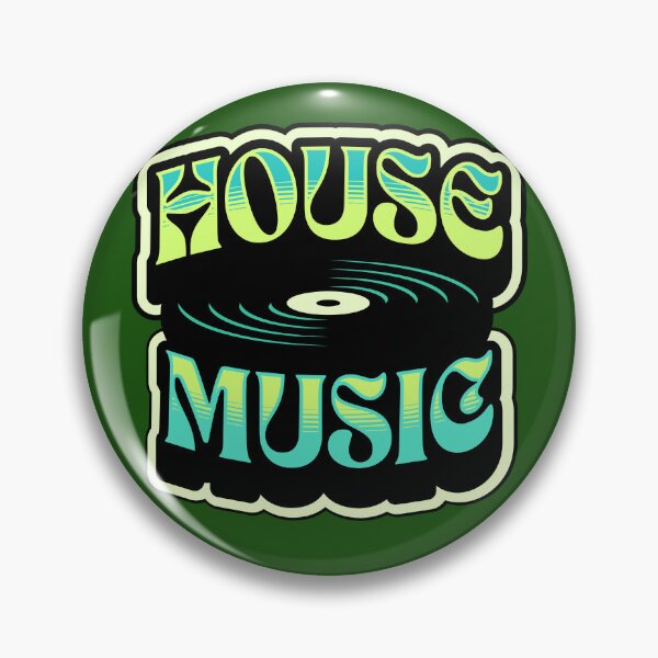 Item preview, HOUSE MUSIC  - Groovy Vinyl (teal/lime green)  designed and sold by Discothreadz.