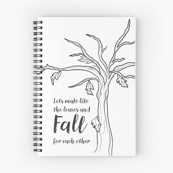Item preview, "Let's make like the leaves and fall for each other"  designed and sold by sarahsshop-.