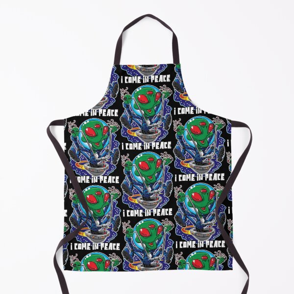 Item preview, I Come in Peace Alien UFO with Handlebars designed and sold by eShirtLabs.