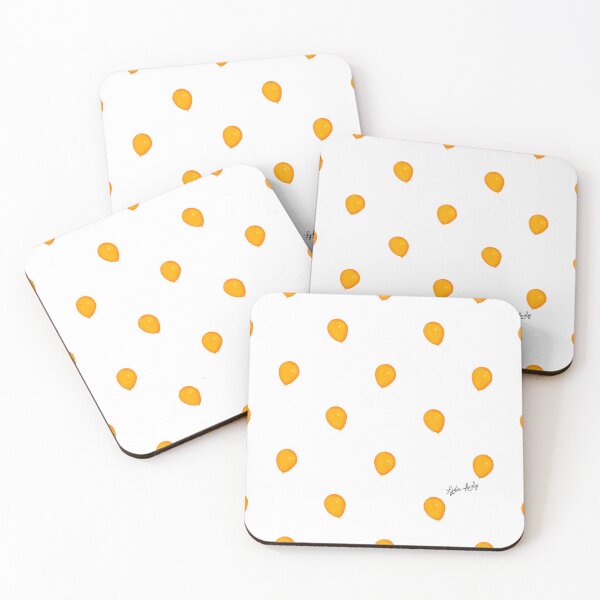 Item preview, Balloon pattern orange- white background designed and sold by Studio Lydia  Lovely.