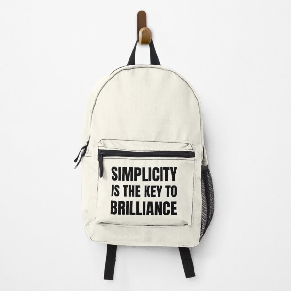Item preview, Simplicity is the key to brilliance designed and sold by QuotesAreFun.