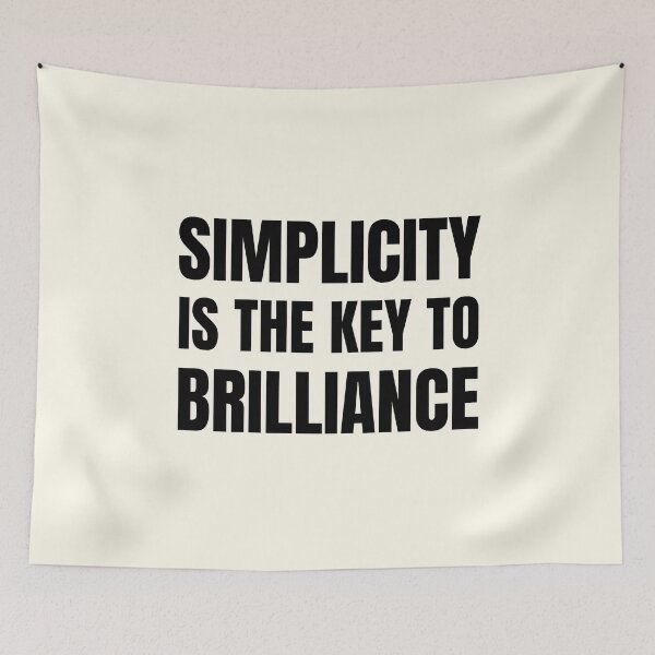 Item preview, Simplicity is the key to brilliance designed and sold by QuotesAreFun.