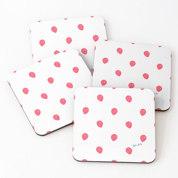 Item preview, Balloon pattern pink- white background designed and sold by Studio Lydia  Lovely.