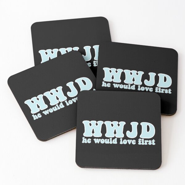 Item preview, Copy of Copy of WWJD He Would Love First (Blue) designed and sold by snw-designs.