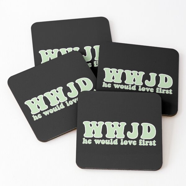 Aperçu de l'œuvre WWJD Il aimerait d'abord (Vert) créée et vendue par snw-designs.