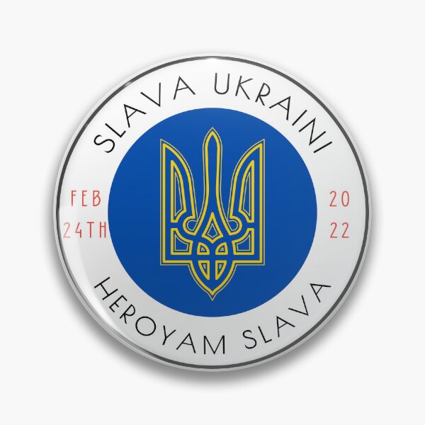 Item preview, Slava Ucraniano, Heroyam Slava | Obra de arte ucraniana | Ucrania designed and sold by Dissent By Design.