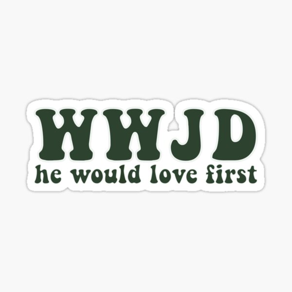 WWJD Sticker for Sale by kelsied23  Redbubble