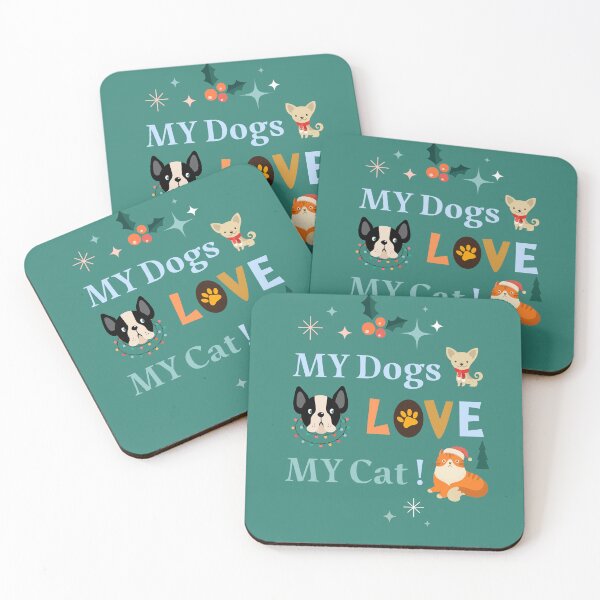 Item preview, My Dogs love my cat 2023 designed and sold by Himarooma.