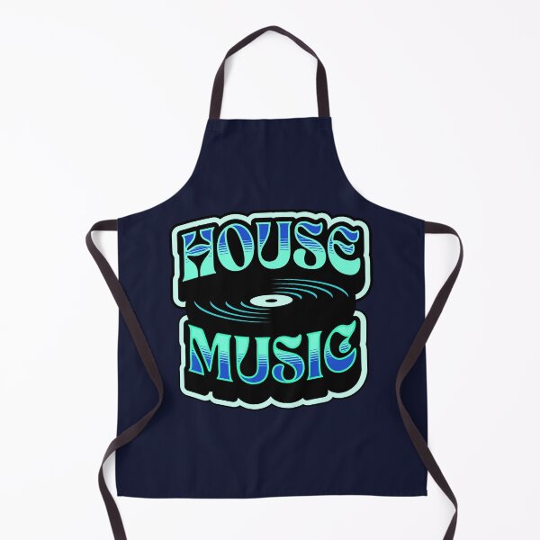 Item preview, HOUSE MUSIC - Groovy Vinyl (blue/teal) designed and sold by Discothreadz.