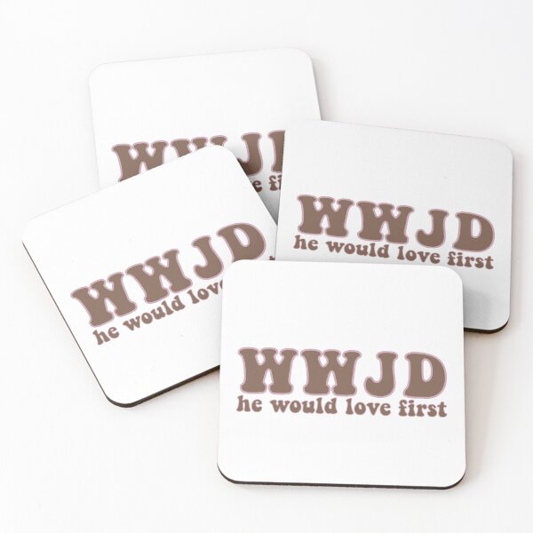 Aperçu de l'œuvre WWJD Il aimerait d'abord (marron) créée et vendue par snw-designs.