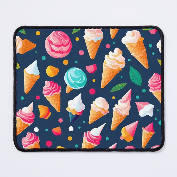 Item preview, Colorful Ice Cream Cones - Seamless Pattern designed and sold by MtWoodsonSales.