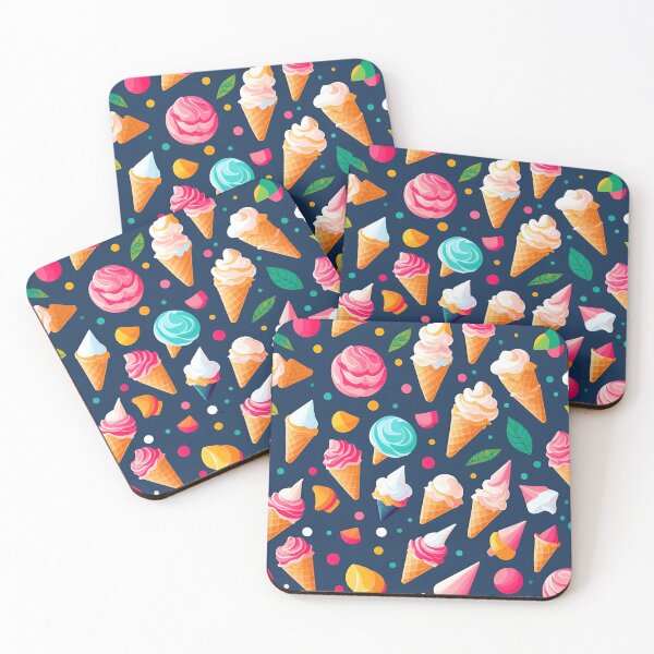 Item preview, Colorful Ice Cream Cones - Seamless Pattern designed and sold by MtWoodsonSales.
